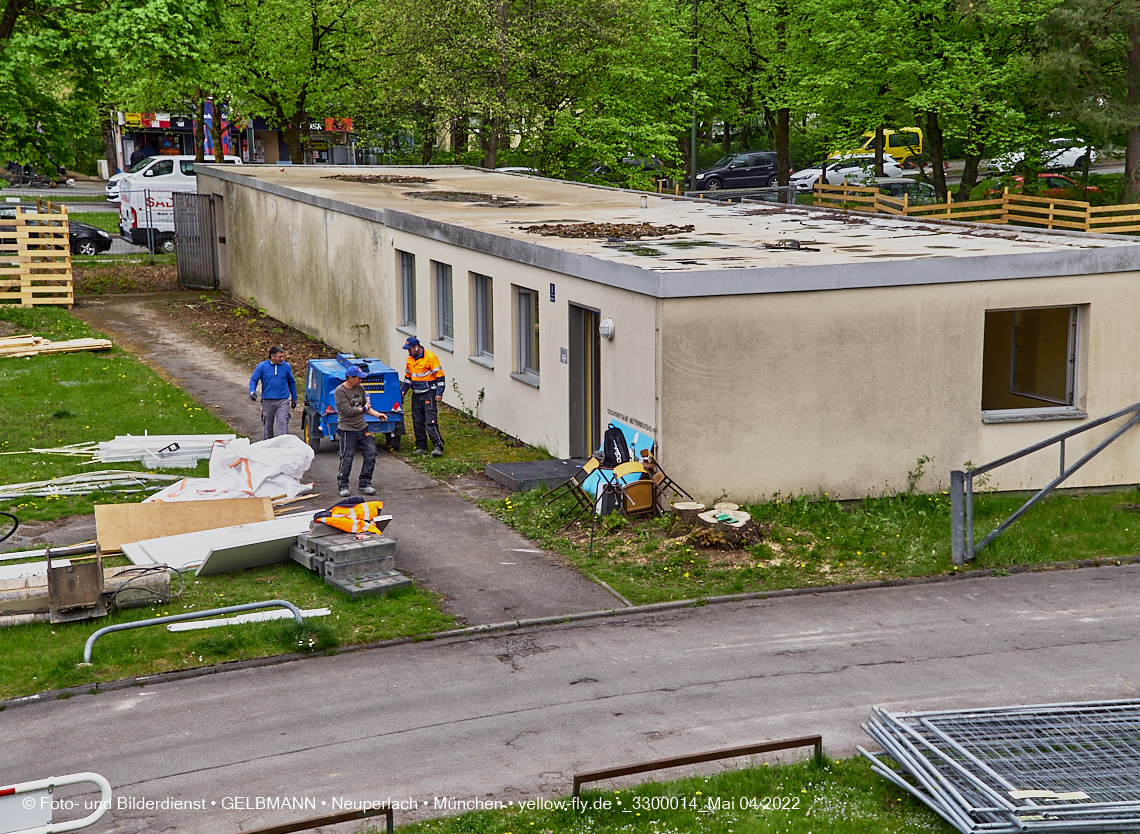 04.05.2022 - Baustelle am Haus für Kinder in Neuperlach